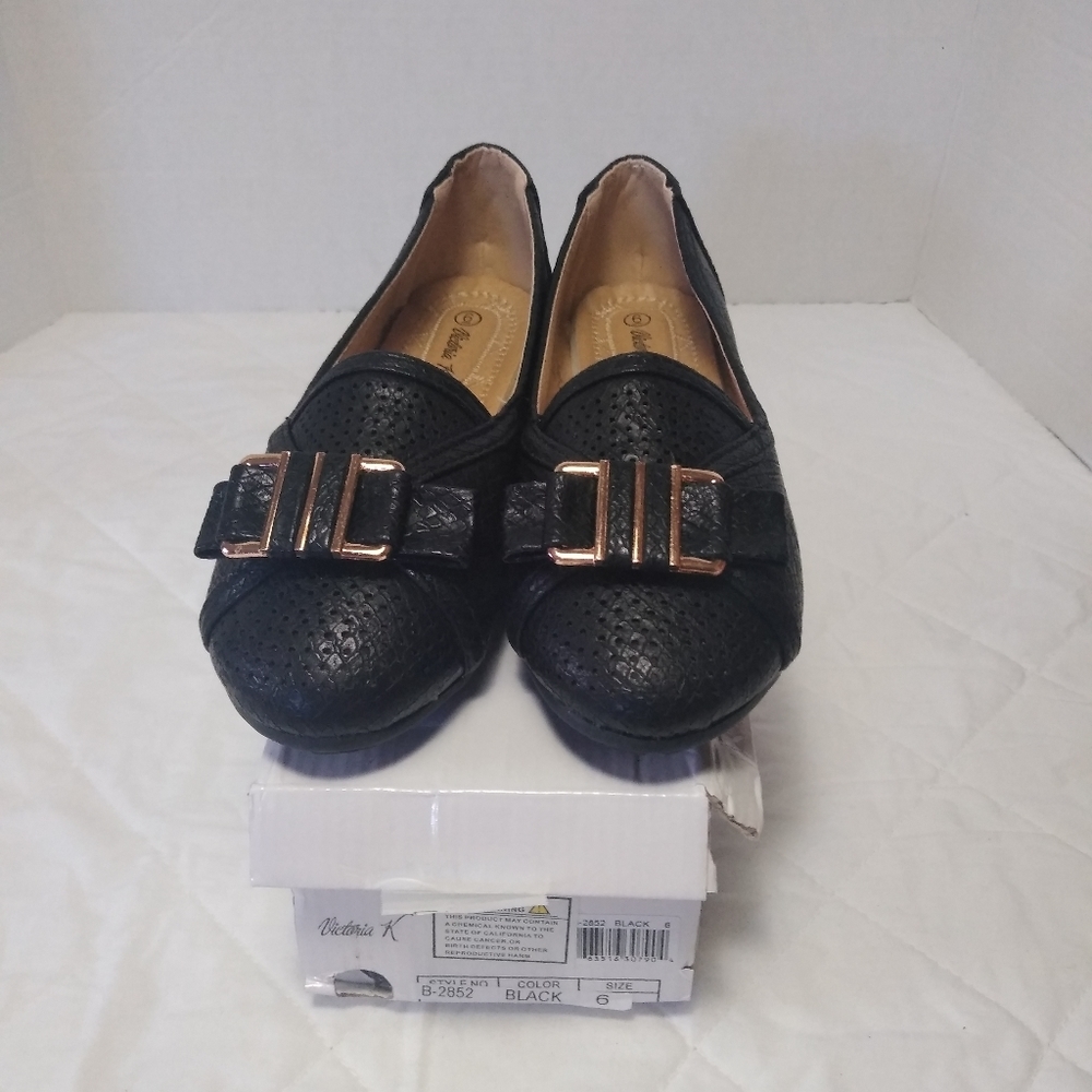 Victoria K Black Soft Padded Flats